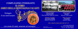 Serate canore per il 73° anniversario del Coro Amici della Montagna CAI Asti